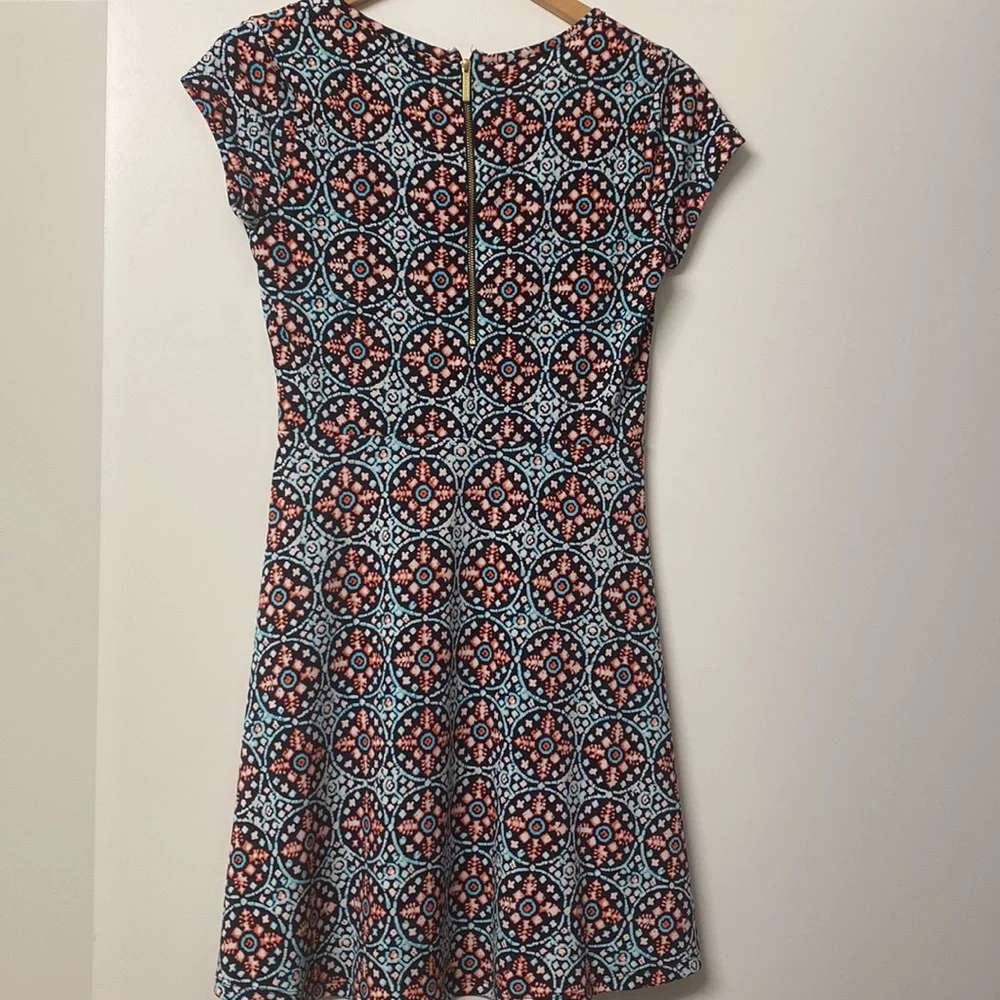 Michael Kors Blue & Pink Print Dress - Picture 2 of 3